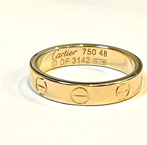 cartier 750 ring stamp